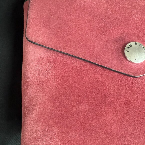 Rag & Bone Atlas Suede Leather Bag _ BERRY - Picture 4 of 17